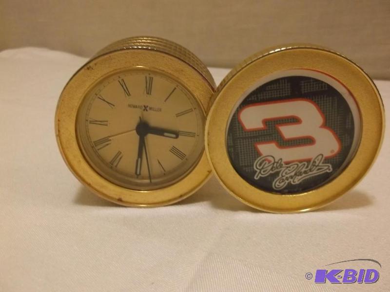 lot 14 image: Dale Earnhardt #3 Howard Miller mantel clock....