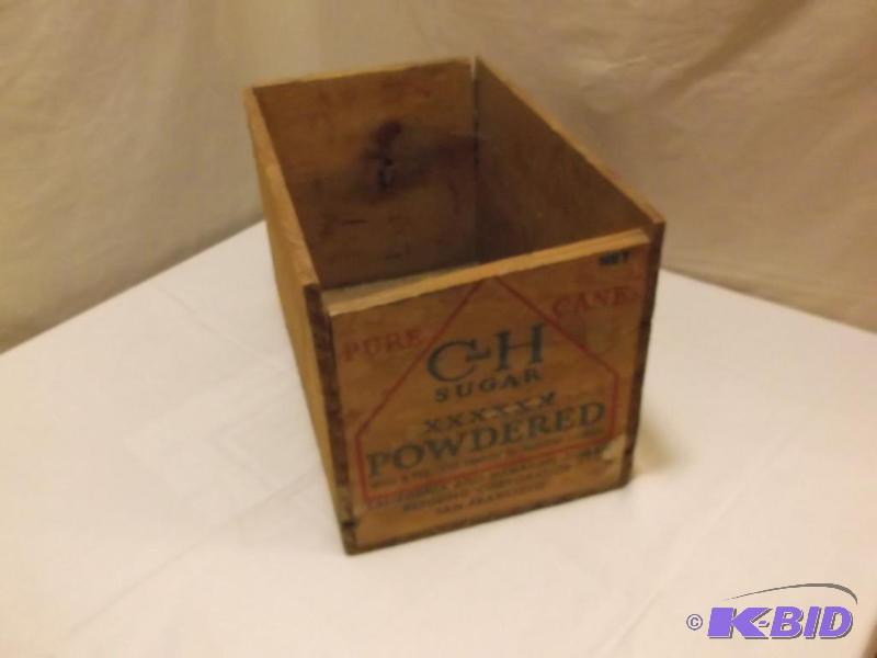 lot 58 image: Vintage C & H pure cane powdered sugar wo...