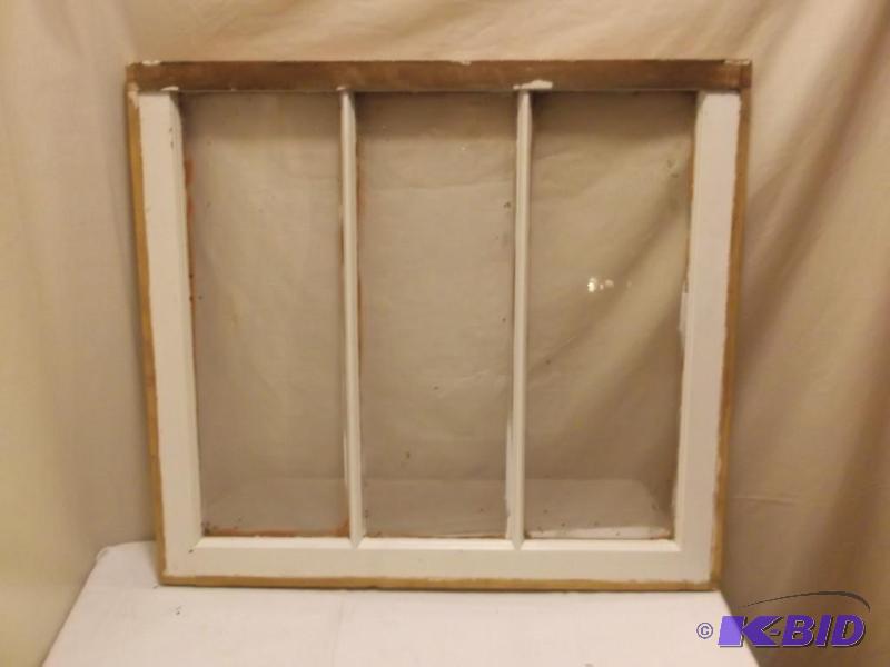 lot 66 image: Vintage window measuring 28" L x 25 14&...