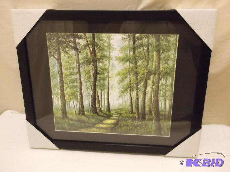 lot 68 image: Beautiful framed scenery print measuring 19 1...