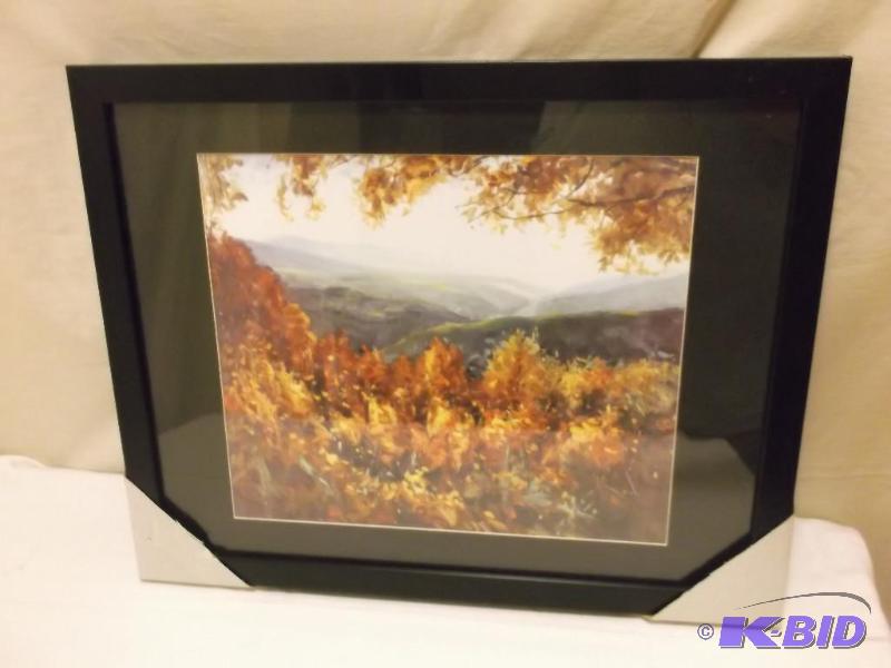 lot 69 image: Beautiful framed scenery print measuring 19 1...