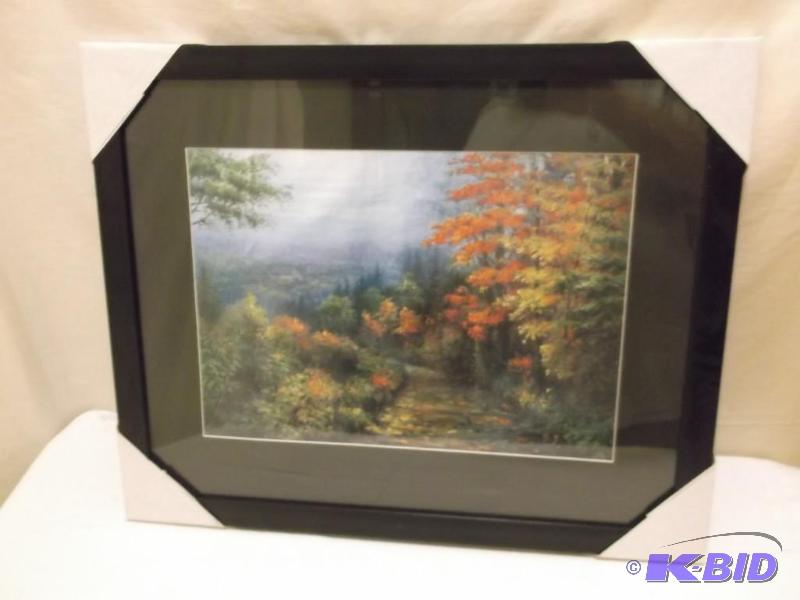 lot 72 image: Beautiful framed scenery print measuring 21 1...