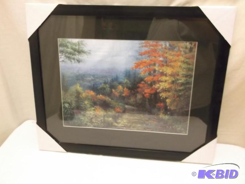 lot 73 image: Beautiful framed scenery print measuring 21 1...