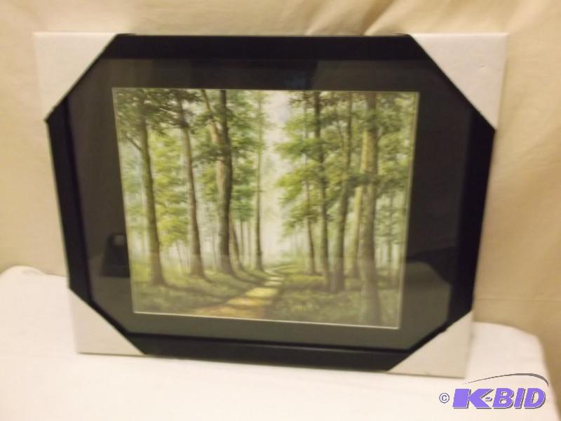 lot 77 image: Beautiful framed scenery print measuring 19 1...