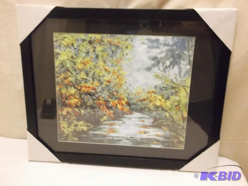 lot 81 image: Beautiful framed scenery print measuring 19 1...