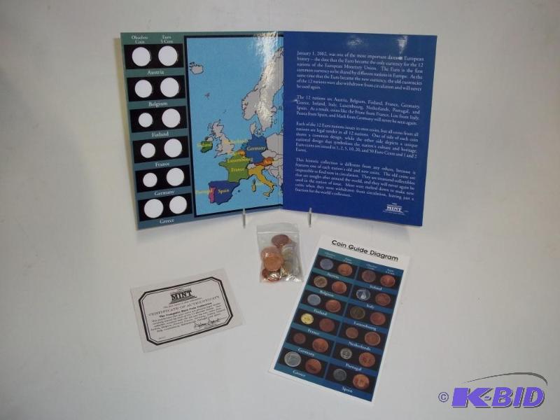 Euro Coin Collection Contains both the old an...
