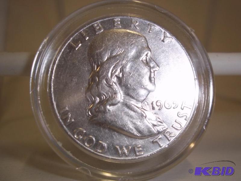 1965 D&nbsp Franklin&nbsp Half Dollar...