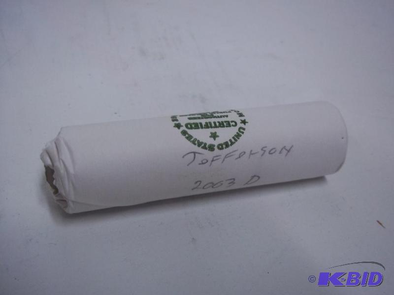 Roll of 2003 D Jefferson Nickels...