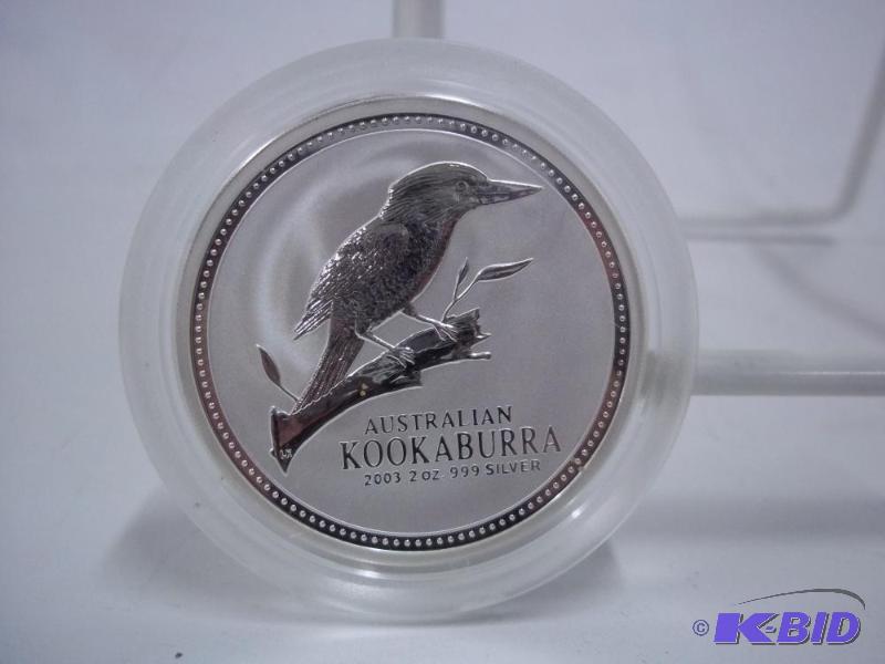 Australian Kookaburra 2003 2oz. 999 Silver...