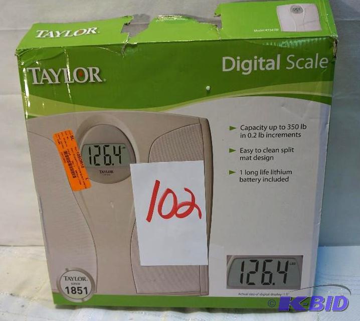 lot 102 image: Taylor Brand Model 7345W&nbspDigital Bathroo...