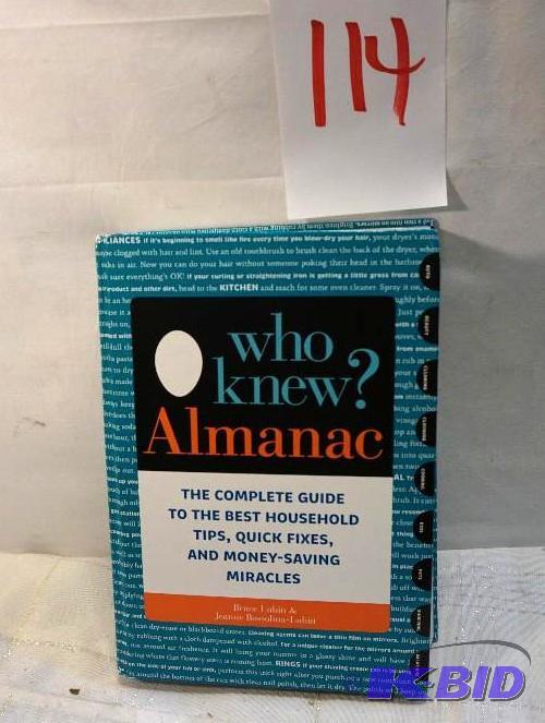 lot 114 image: &quotWho Knew Almanac" &nbspHard Cover...