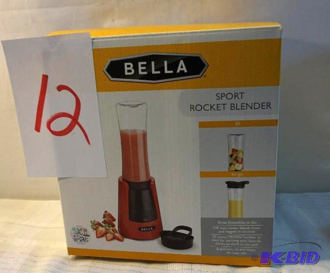 lot 12 image: Bella Brand Sport Rocket Mini Blender In Red ...