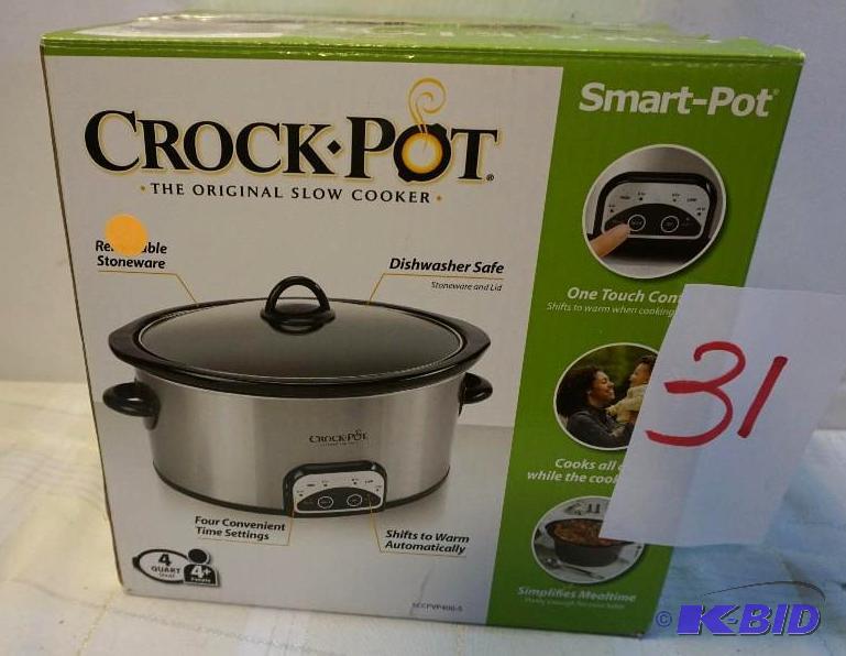 lot 31 image: Crock Pot Brand The Original Slow Cooker 4 Qt...