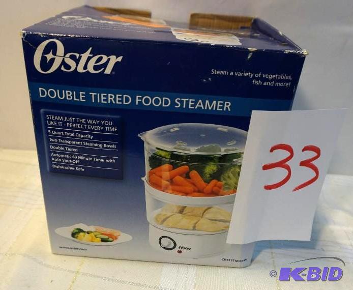 lot 33 image: Oster Model CKSTSTMD5-W&nbspDouble Tiered Fo...
