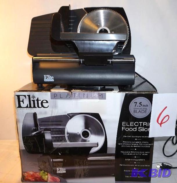 lot 6 image: Max Matic&nbspElite Electric Food Slicer    ...