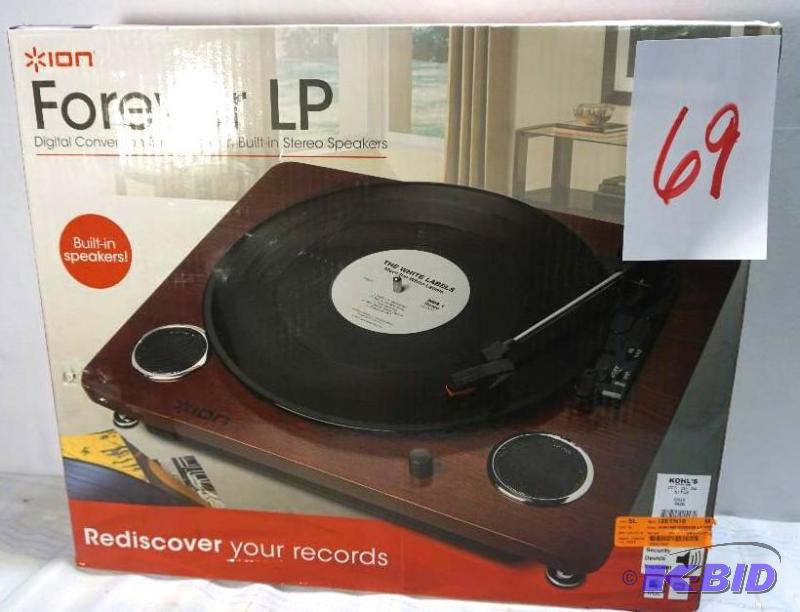 lot 69 image: Ion Forever Digital LP Conversion Turntable R...