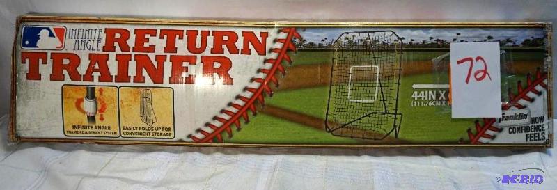 lot 72 image: Franklin Brand Infinite Angle Baseball Return...