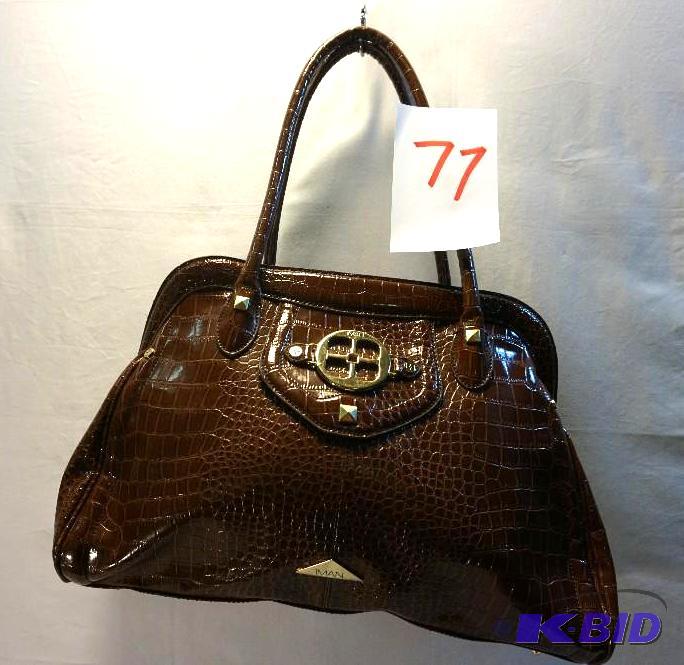 lot 77 image: Iman&nbspDoctor Style Satchel Designer Hand ...