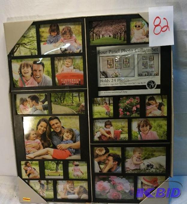 lot 82 image: New View Gifts 4 Piece 24 Frame Wall Hanging ...