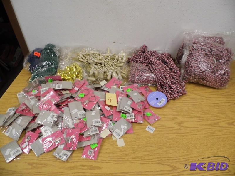 Cording, Tiebacks, Breast Cancer Key Chains