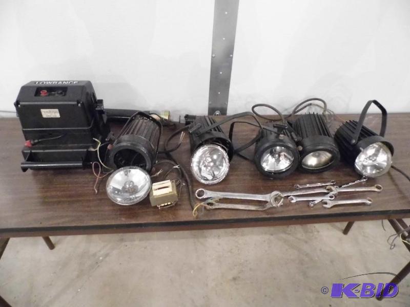 Tools, lights and depth finder