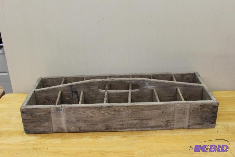 lot 113 image: Vintage Wood Tool Box  Parts Box ...