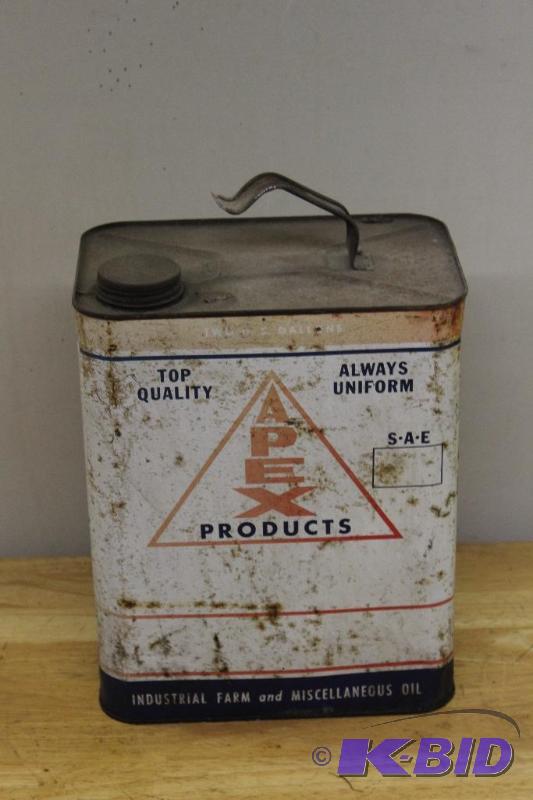 lot 115 image: Apex&nbspVintage 2 Gallon Can, empty, origin...