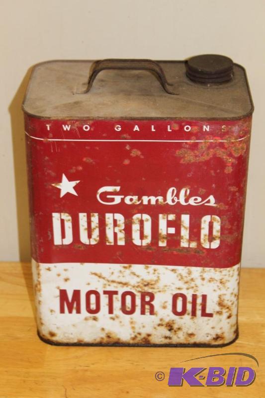 lot 117 image: Gambles Duroflo&nbspMotor Oil&nbspVintage 2...