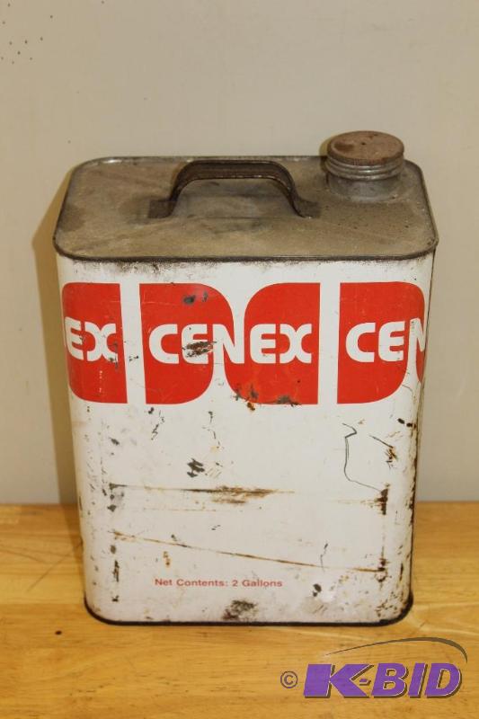 lot 119 image: Cenex&nbspVintage 2 Gallon Can, empty, origi...