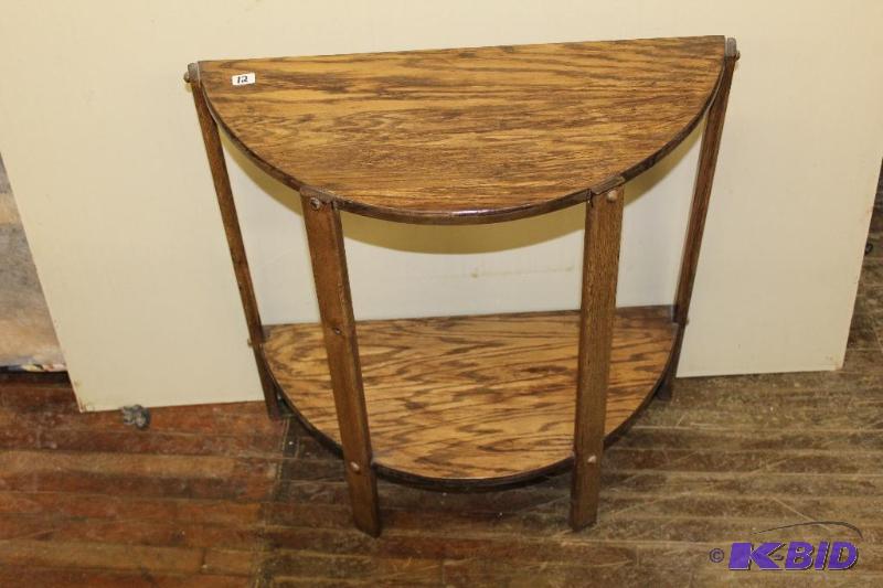 lot 12 image: Solid Wood Side Table  End Table  Excellent&...