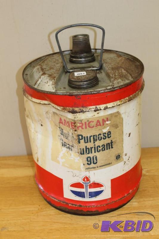 lot 150 image: American&nbspVintage 5 Gallon Can, empty, or...