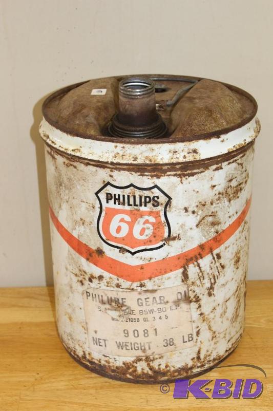 lot 151 image: Phillips 66&nbspVintage 5 Gallon Can, empty,...