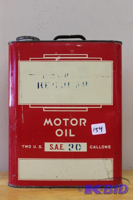 lot 154 image: Non-Branded&nbspVintage 2 Gallon Can, empty,...