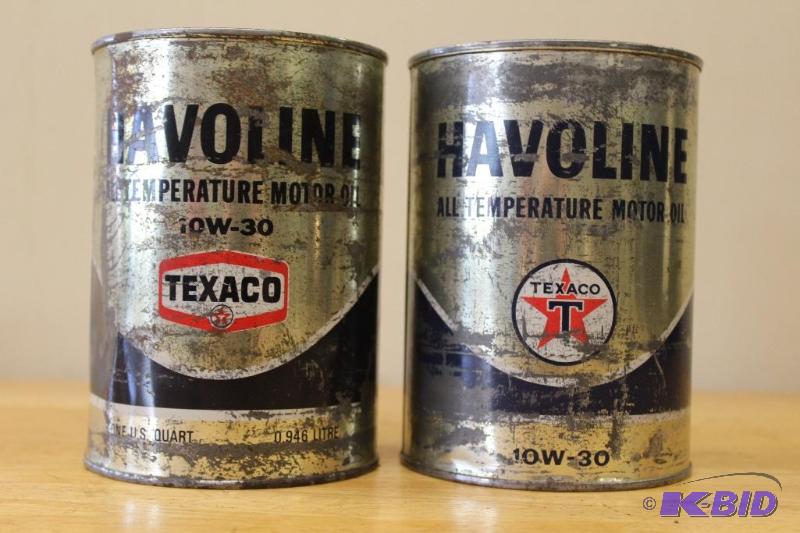 lot 165 image: Texaco Havoline&nbspMotor Oil, One Quart Can...