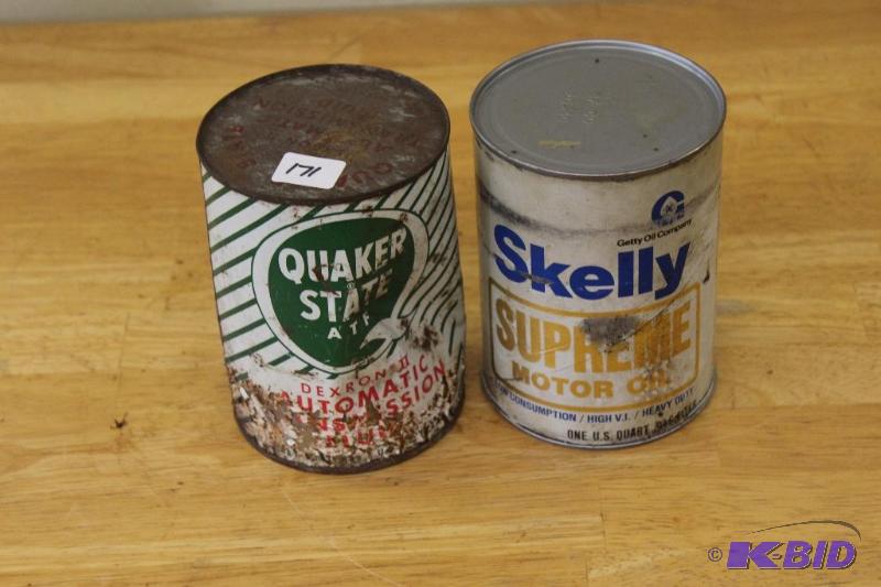 lot 171 image: Skelly&nbspMotor Oil and Quaker State ATF, O...