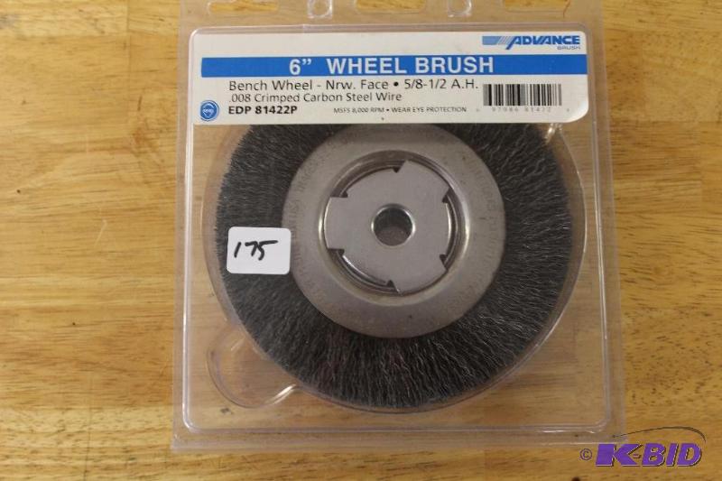 lot 175 image: 6" Bench Wheel, NEW ...