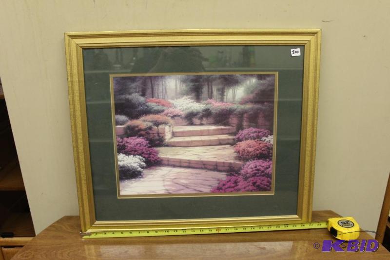 lot 210 image: Decorative Framed Print...