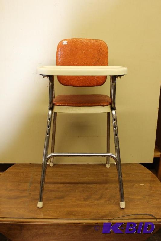lot 253 image: Vintage High Chair, Good Condition for its a...