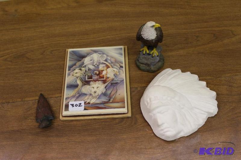 lot 302 image: Native American Decorative Items ...