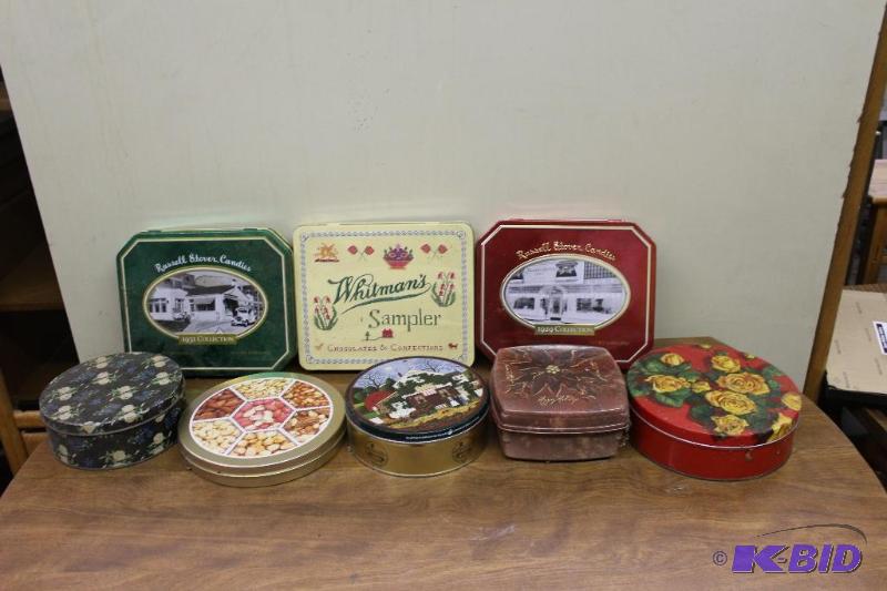 lot 307 image: Collection of Tins ...