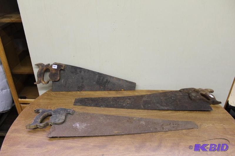 lot 321 image: 3 Vintage Saws...
