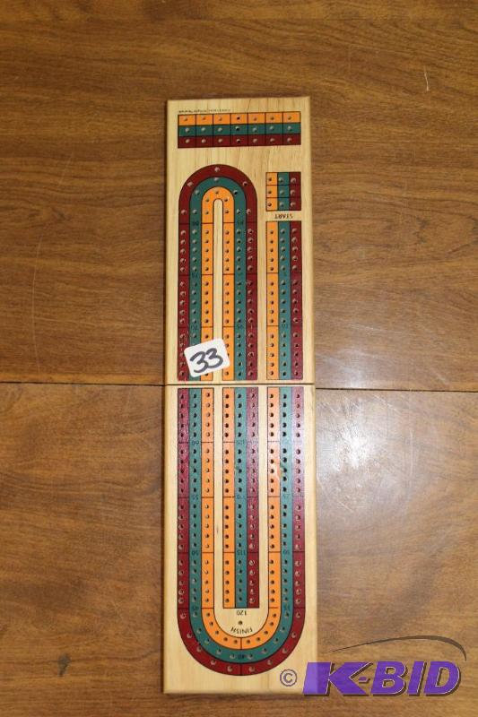 lot 33 image: Cribbage Board ...