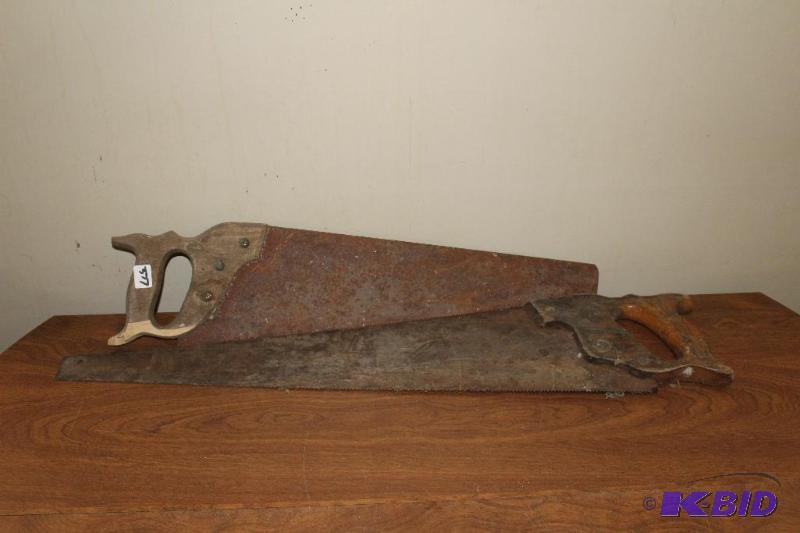 lot 377 image: Pair of Vintage Saws ...