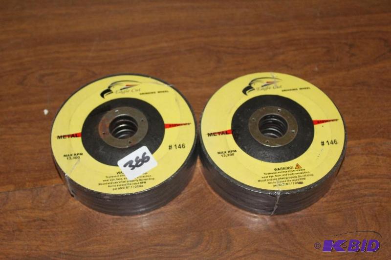 lot 386 image: 2 Packages of 5 each 4 12" Grinding Whe...