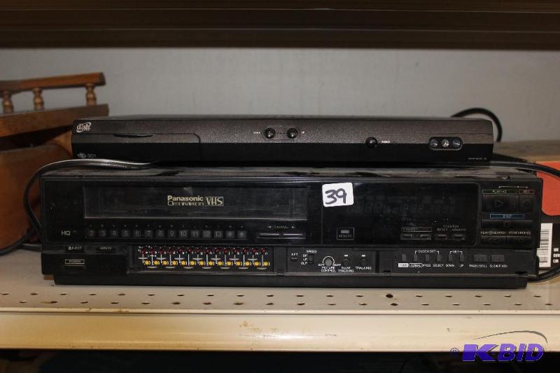 lot 39 image: VHS Deck and DISH receiver ...