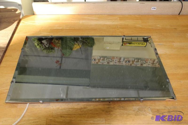 lot 56 image: Beveled Edge Mirror ...