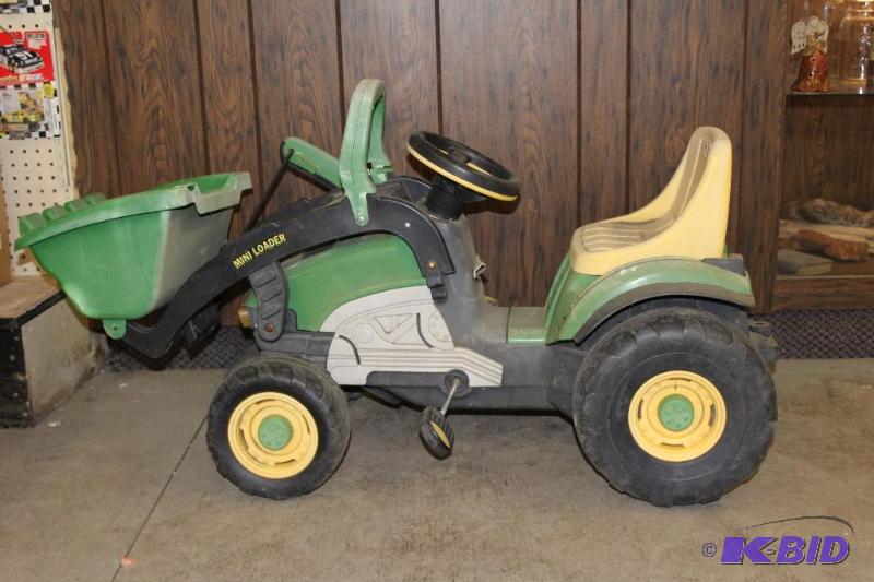 lot 57 image: Kids Pedal Front End Loader, needs work ...