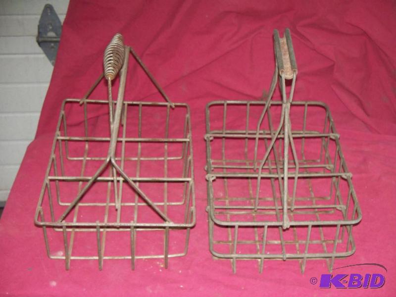 2- Vintage milk crates...