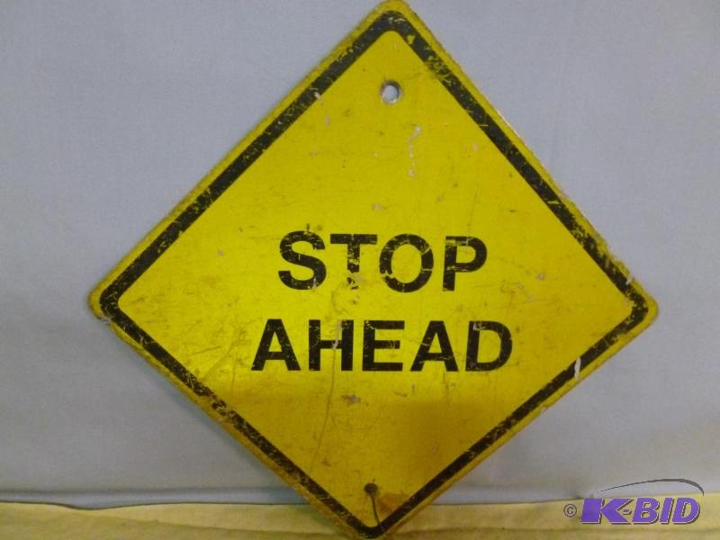 lot 129 image: Heavy Gage Metal Trail Sign That Measures 12&...