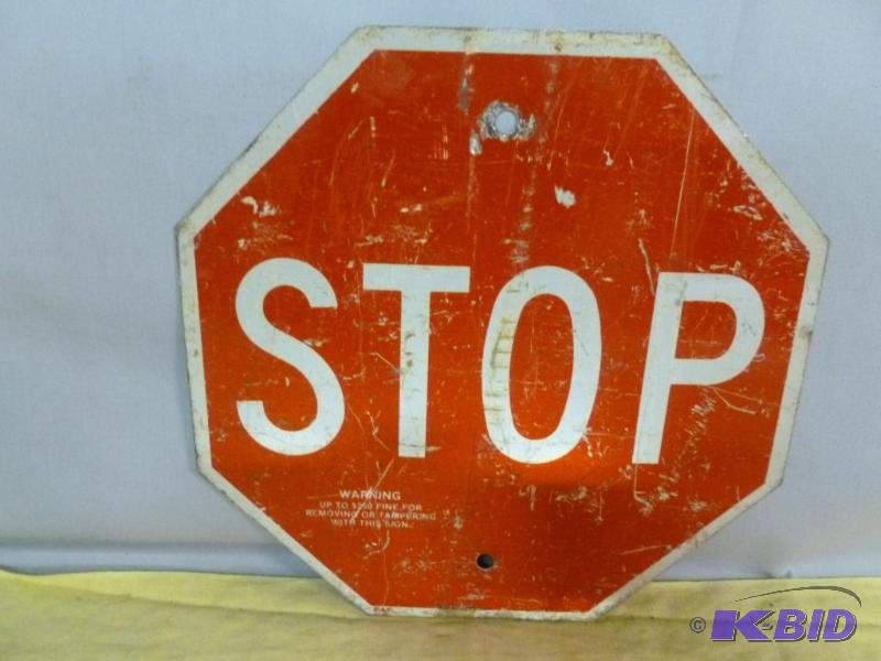 lot 130 image: Heavy Gage Metal Trail Sign That Measures 12&...